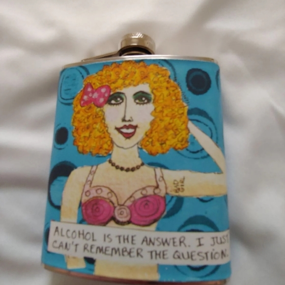 Vintage Leather Wrapped Flask - Picture 5 of 5